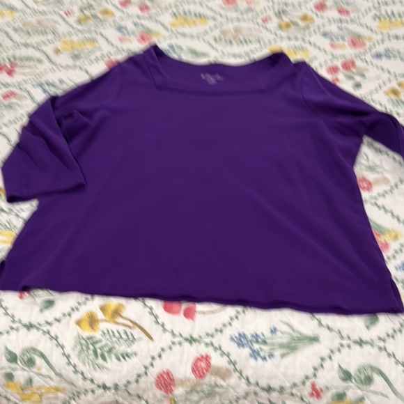 Kim Rogers Tops - Kim Rogers Women's Rich Purple Blouse